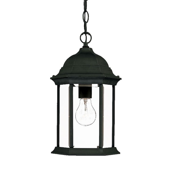 Estallar 14 x 8 x 8 in. Madison 1-Light Matte Black Hanging Light ES3084947 - main